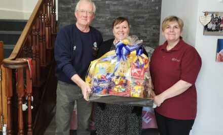 Arthurs court care home got a lovely hamper from Lions club