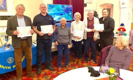 south-west in bloom presentation awards with Ron .