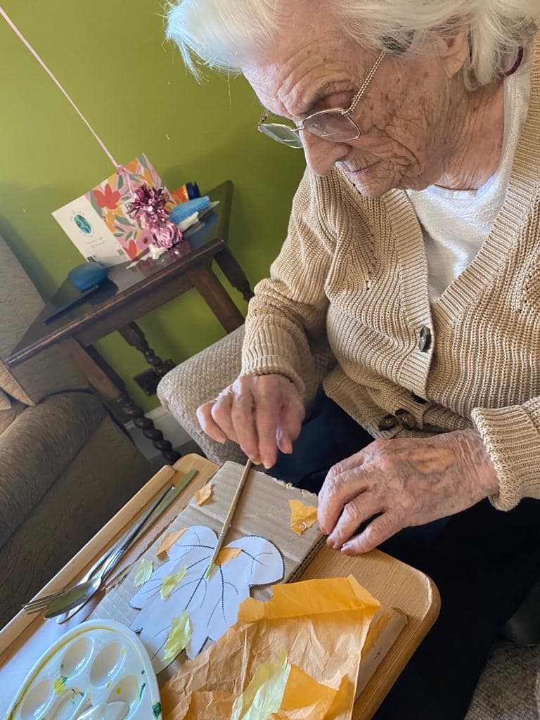 Autumn Craft by the residents at Arthurs Court Care Home