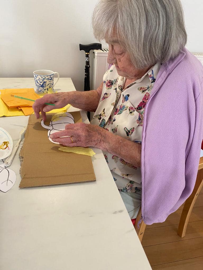 Autumn Craft by the residents at Arthurs Court Care Home