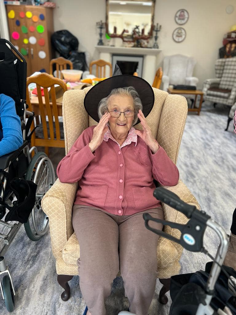Halloween decorations at Manor Lodge Care Home