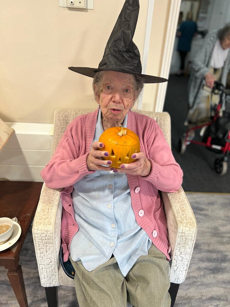 Halloween decorations at Manor Lodge Care Home