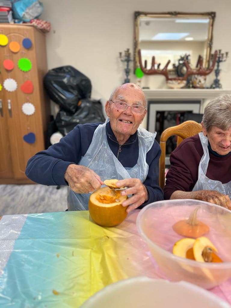 Halloween decorations at Manor Lodge Care Home