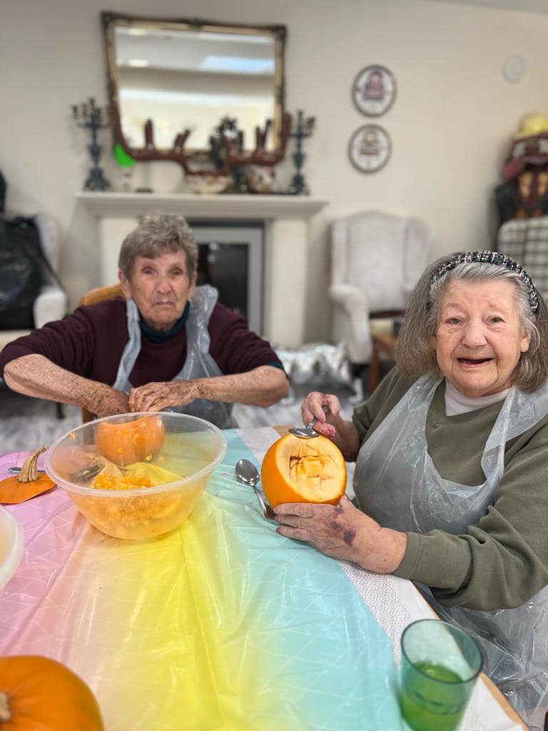 Halloween decorations at Manor Lodge Care Home