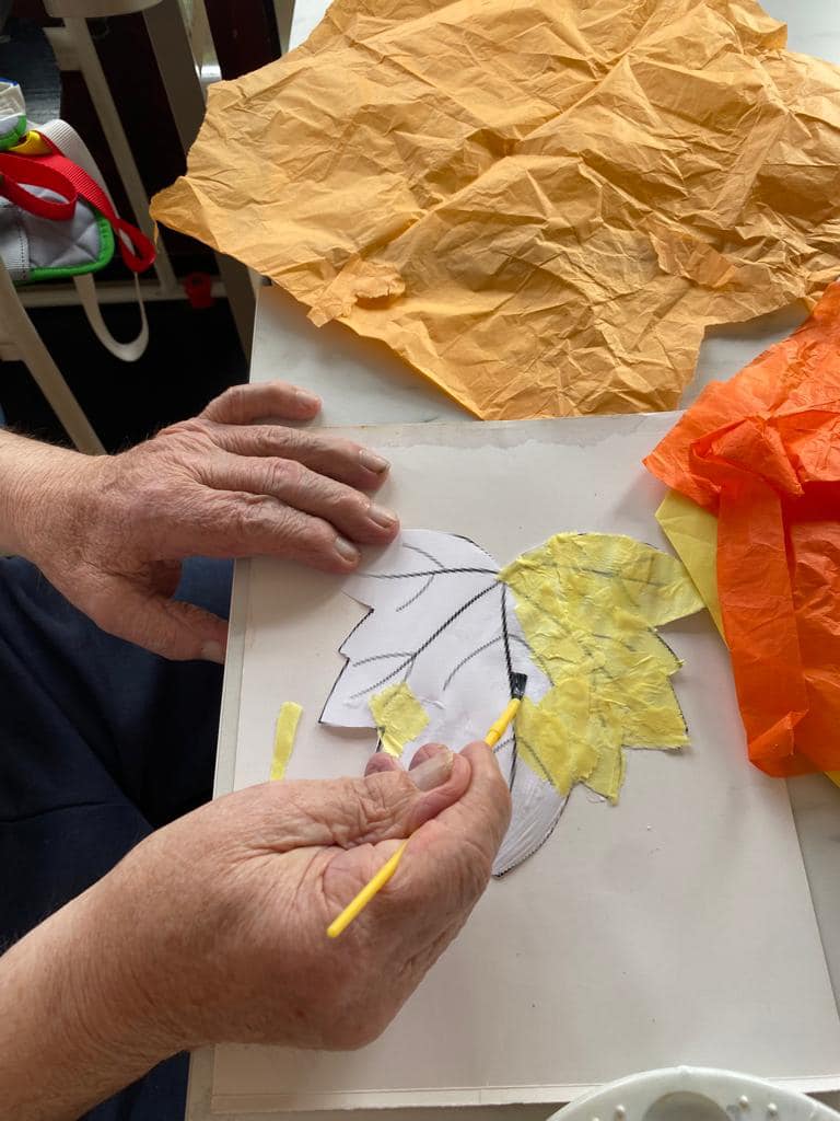 Autumn Craft by the residents at Arthurs Court Care Home