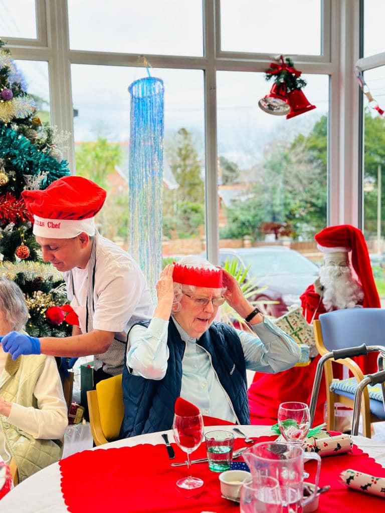 Christmas Day at Manor Lodge Care Home