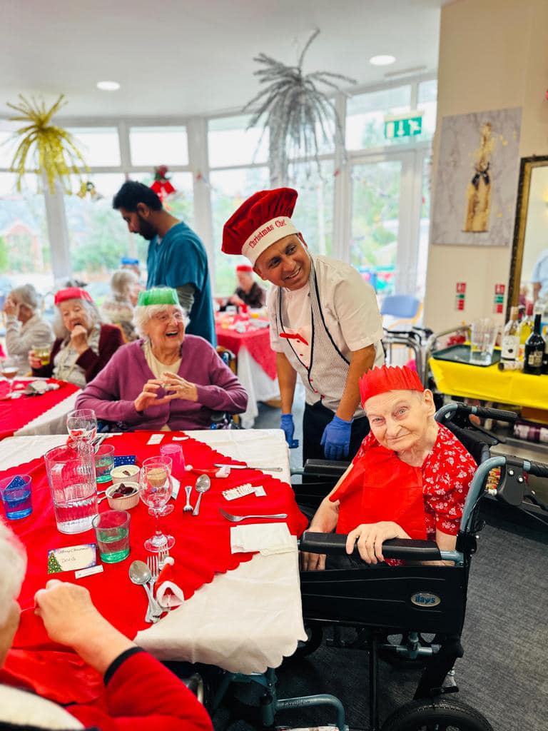 Christmas Day at Manor Lodge Care Home